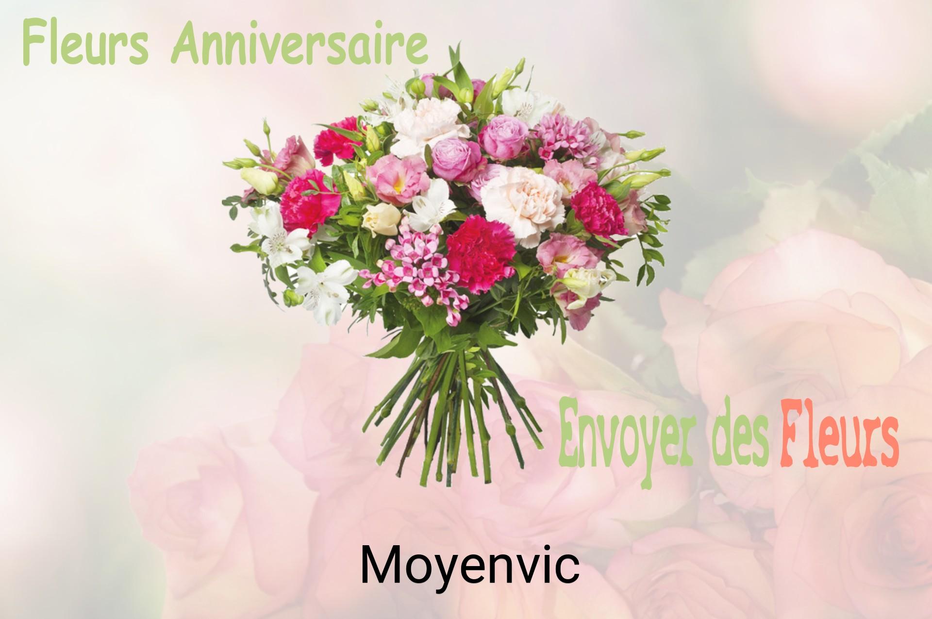 Bouquet de fleurs d’anniversaire livré à Moyenvic